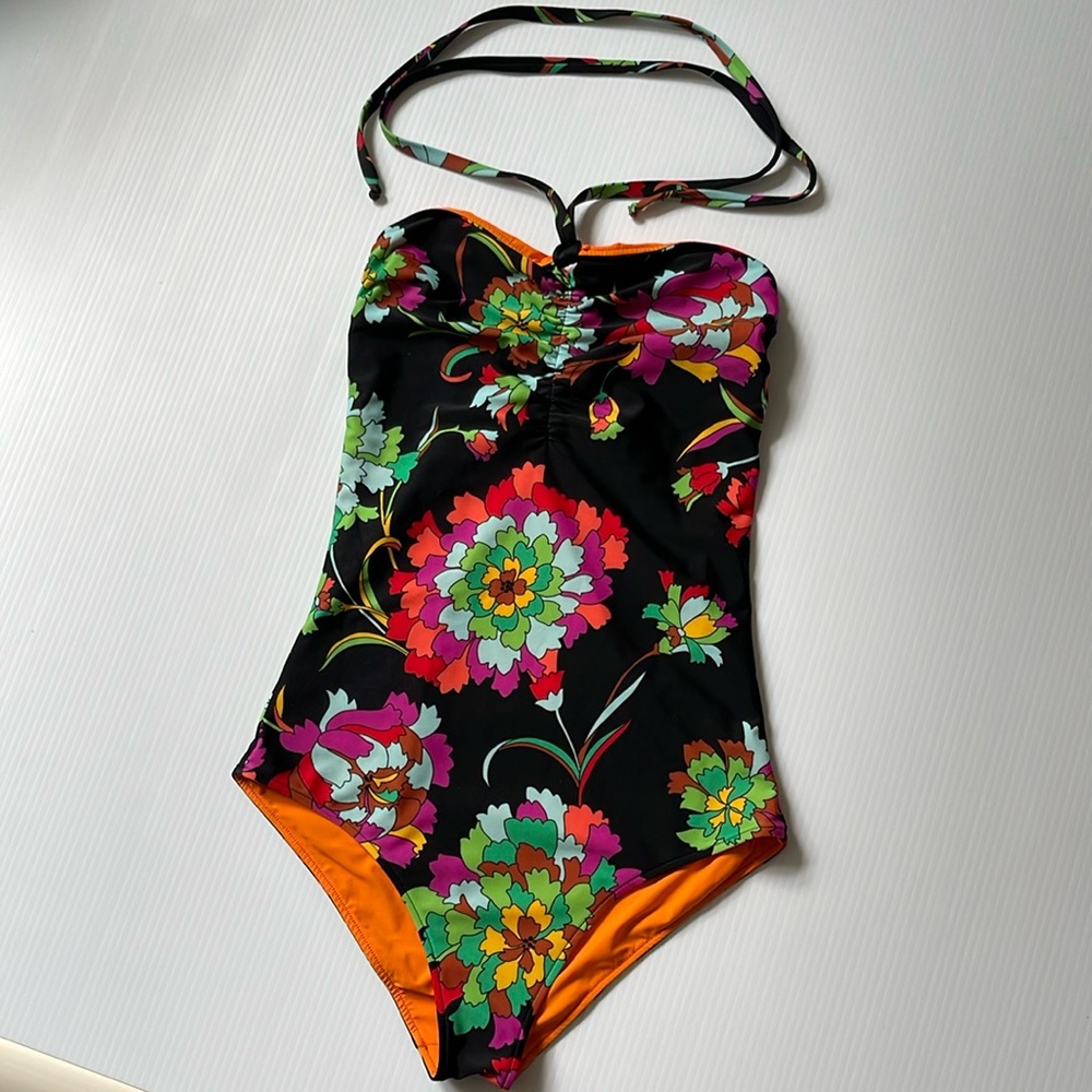 LadoubleJ roller girl swimsuit floral size extra small - Picture 5 of 14
